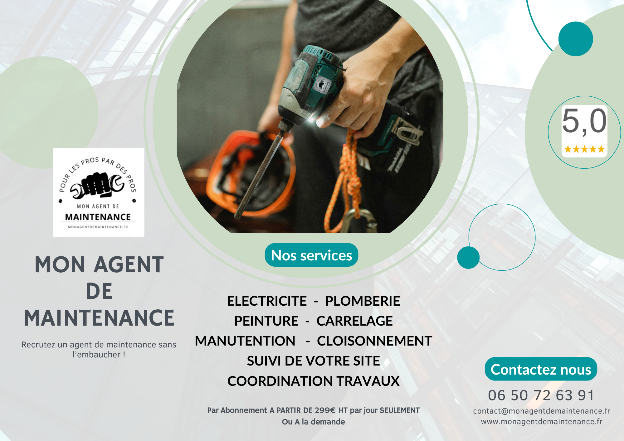 Agent de maintenance dans le var et les alpes maritimes spécialisé dans le secteur des EHPAD et des PME