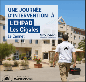 Intervention de maintenance dans un EHPAD des alpes maritimes avec un agent