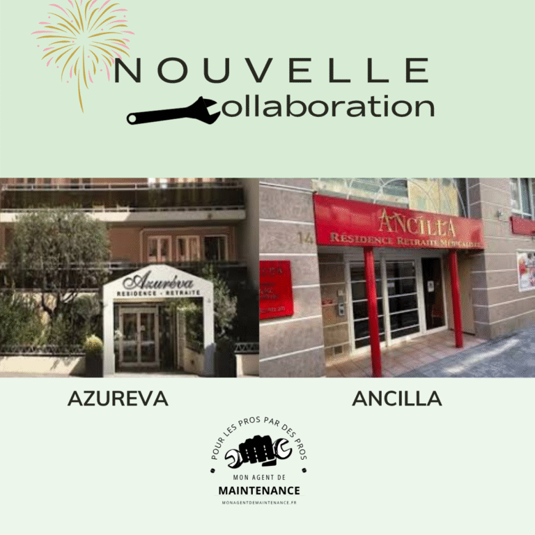 Entrée des EHPAD Azurèva et Ancilla à Nice, partenaires de Mon Agent de Maintenance